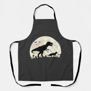 Tablier Berger Allemand Halloween Dinosaure Silhouette Lun