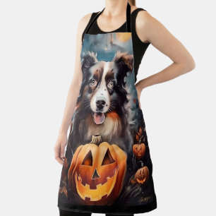 Tablier Bergger Australien d'Halloween avec des citrouille