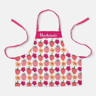 Tablier Berries et fleurs personnalisées Sweet Kids