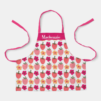 Tablier Berries et fleurs personnalisées Sweet Kids