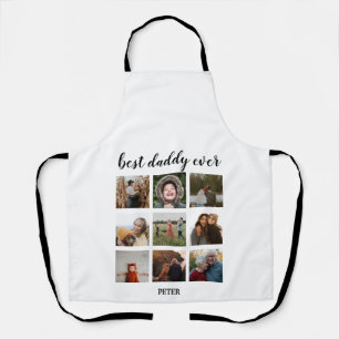 Tablier Best Daddy Ever 9 Photos Collage Cuisine