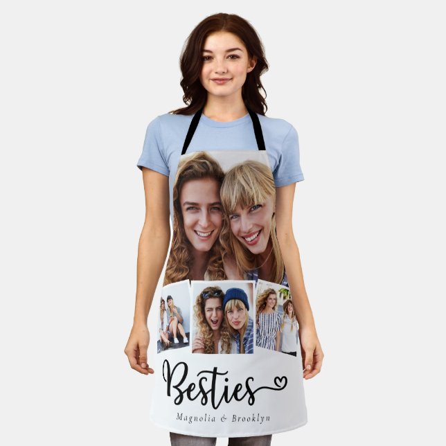 Tablier Besties 4 Photo Collage Best Friend's (Porté)