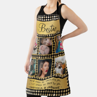 Tablier BFF Photo Collage Best Friend Citation Parties sci