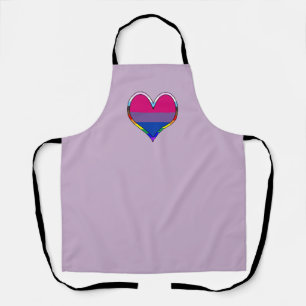 Tablier Bi Pride Heart Apron