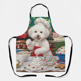 Tablier Bichon Frise Gîtes : Festif Noël