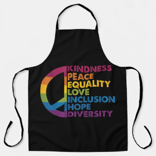 Tablier Bienveillance Paix Égalité Amour Inclusion Espoir 