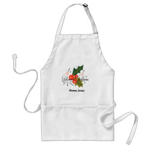 Tablier Bienvenue à l'appart de Noël. Nom modifiable