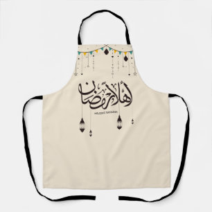 Tablier Bienvenue Ramadan, calligraphie arabe