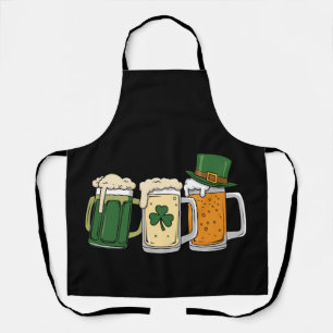 Tablier Bières Irlandaises Drapeau d'Irlande Saint-Patrick