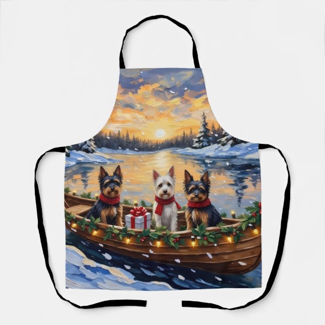Tablier Biewer Terrier Christmas Boat Holiday (Recto)