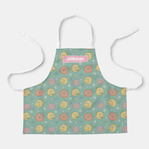 Tablier Big Bird   Good Vibes Floral   Ajouter Votre Nom