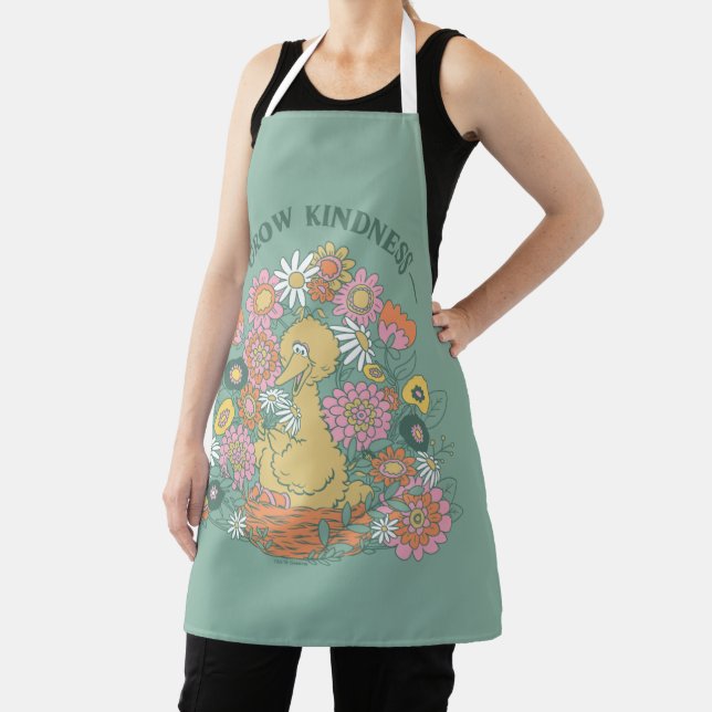 Tablier Big Bird | Grow Kindness Floral Graphic (Insitu)