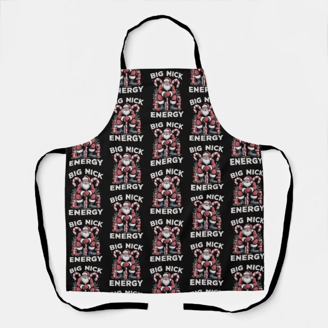 Tablier Big Nick Energy Funny Santa Claus Christmas  (Recto)
