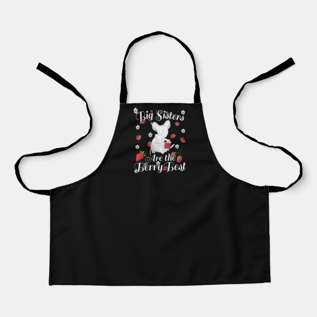 Tablier Big Sisters Berry Best - Pun aux fraises de souris (Recto)