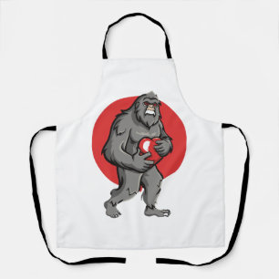 Tablier bigfoot cœur valentines day