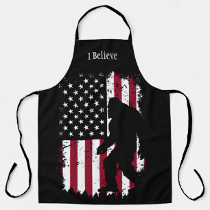 Tablier Bigfoot Patriotique – Sasquatch Drapeau Américain