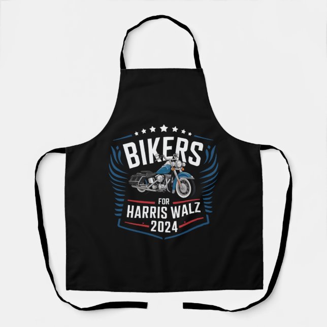 Tablier Bikers For Harris Walz 2024 Harris Waltz 2024 (Recto)