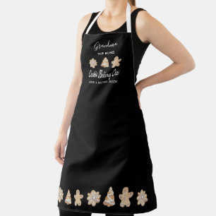 Tablier Biscuit noir amusant Baking Crew Grandma Baking