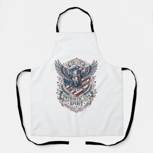 Tablier Bison Aigle Patriotique Crête Animal Hybride Patri