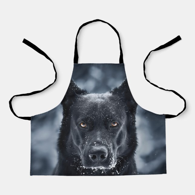 Tablier Black German Shepherd (Recto)