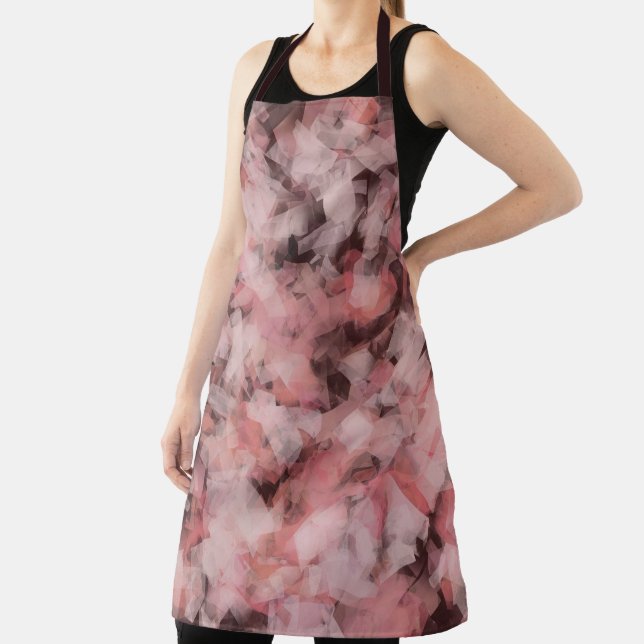 Tablier Black Gray Pink White Modern Geometric Abstract (Insitu)