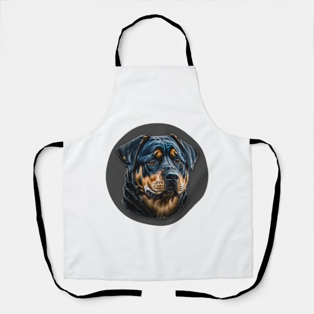 Tablier Black Rottweiler (Recto)