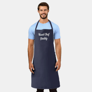 Tablier Bleu de minuit personnalisé
