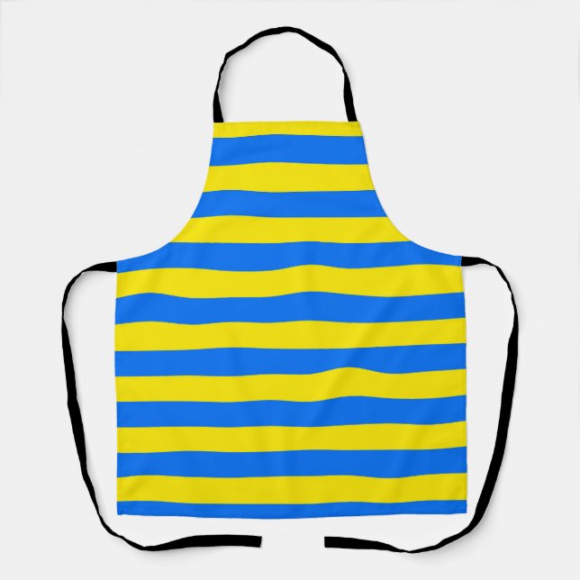 Tablier Bleu et jaune (Recto)