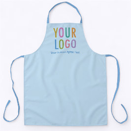 Tablier bleu personnalisé avec nom de logo personn
