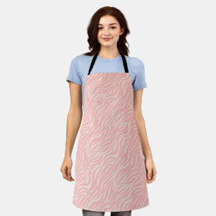 Tablier Bleu Rose Stylé Tiger Stripes