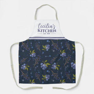 Tablier Bleuets de campagne Aire de cuisine personnalisée