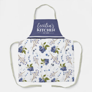 Tablier Bleuets de campagne Aire de cuisine personnalisée