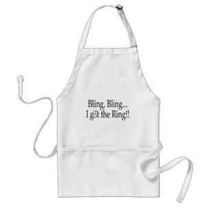 Tablier Bling Bling j'ai obtenu le fiançailles de mariage