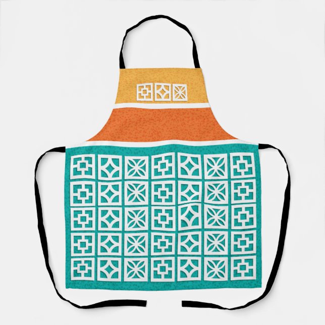 Tablier Blocs de brise moderne du milieu du siècle Unisex  (Recto)