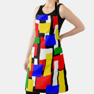 Tablier Blocs rouge, jaune, noir, bleu et vert