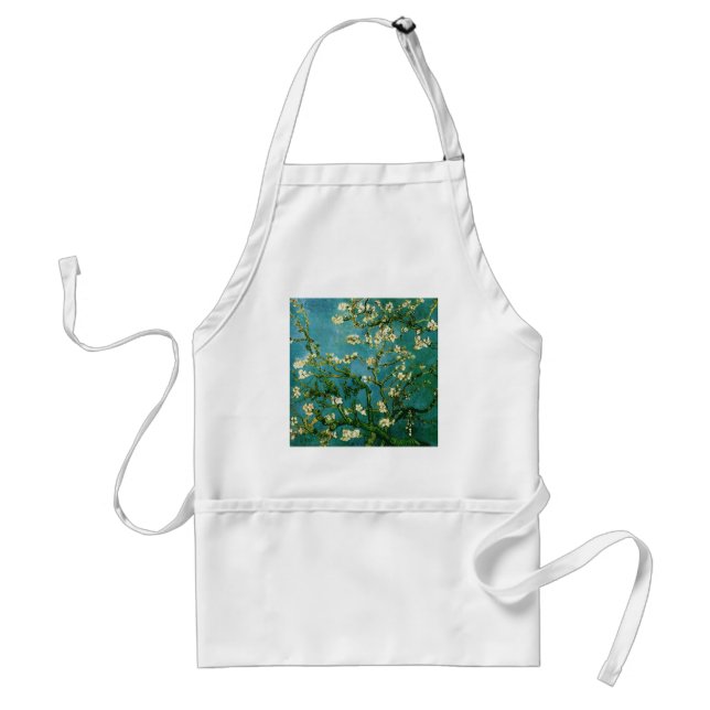 Tablier Blossoming Almond Tree Van Gogh Fine Art (Devant)