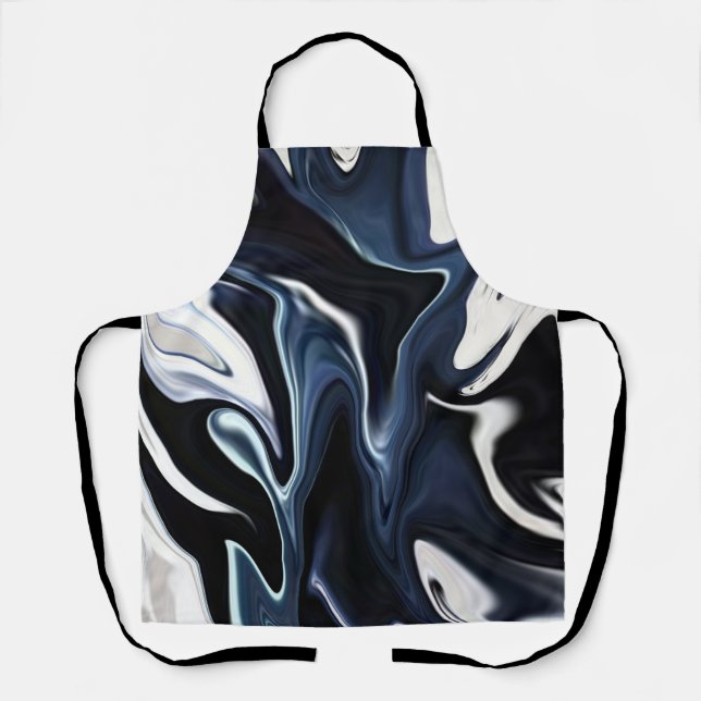 Tablier Blue blurred pattern  (Recto)