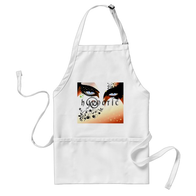 Tablier Blue Hypnotic Eyes se maquiller (Devant)