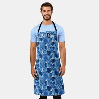 Tablier Blue Jean Hearts