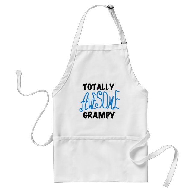 Tablier Blue Totalement génial Tshirts et cadeaux Grampy (Devant)