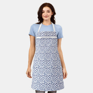 Tablier Blueberry motif personnalisé