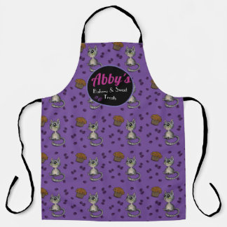 Tablier Blueberry Muffin Boucle Chat Motif Boulangerie per