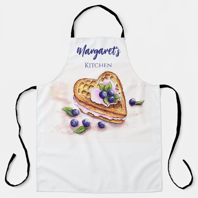 Tablier Blueberry personnalisé Baker Apron (Recto)