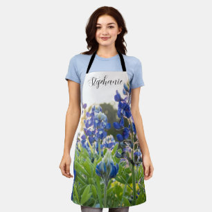 Tablier Bluebonnets Texas Fleurs Bleu Floral Lupine