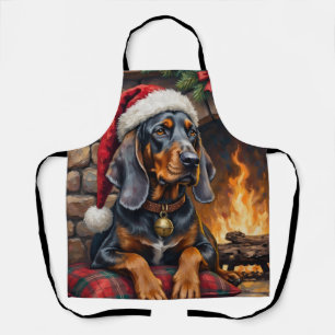 Tablier Bluetick Coonhound Chien Cabine Cosy Noël