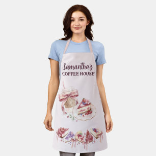 Tablier Blush Patisserie Café Marque Personnalisée