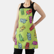 Boba Bubble Tea Motif