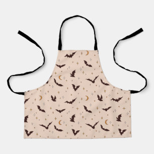 Tablier Boho Bats et étoiles Motif d'Halloween