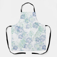 Boho bleu Fleurs florales Motif de teinture à tart