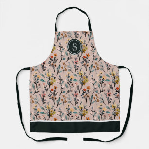 Tablier Boho Chic Vibes : Aquarelle Rose Dusty